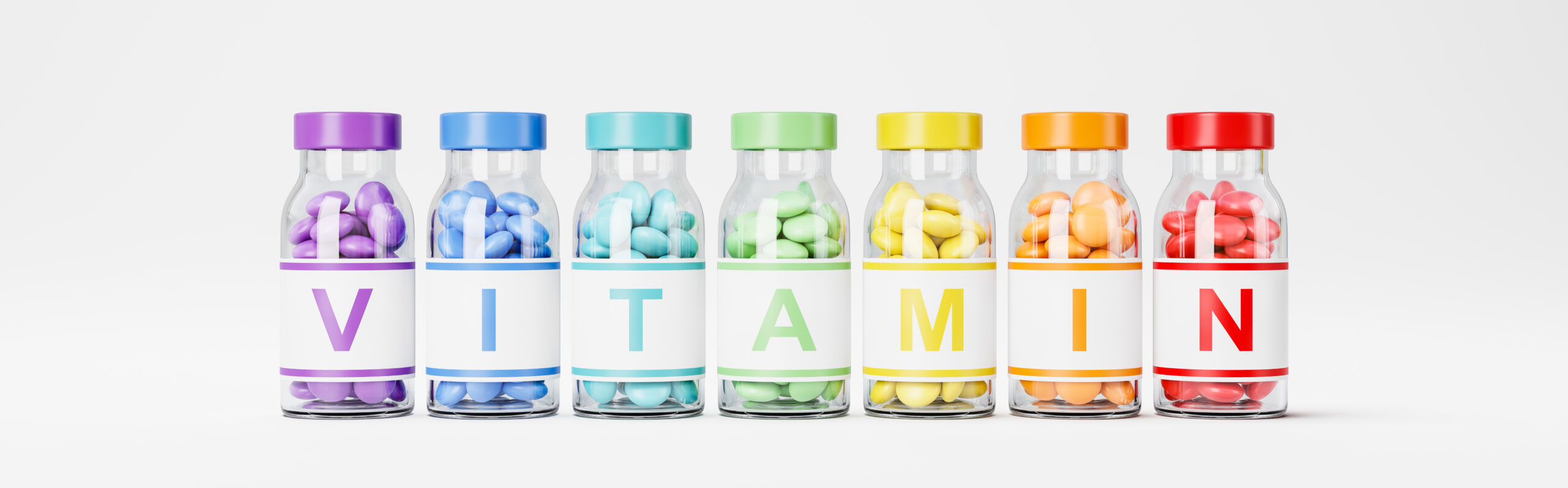 Vitamin Pills Bottles on White Background Pet Companion Birds Premix